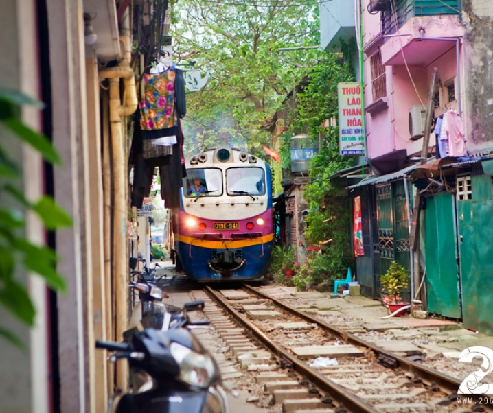 Hanoi Train Street – den levande tåg gatan